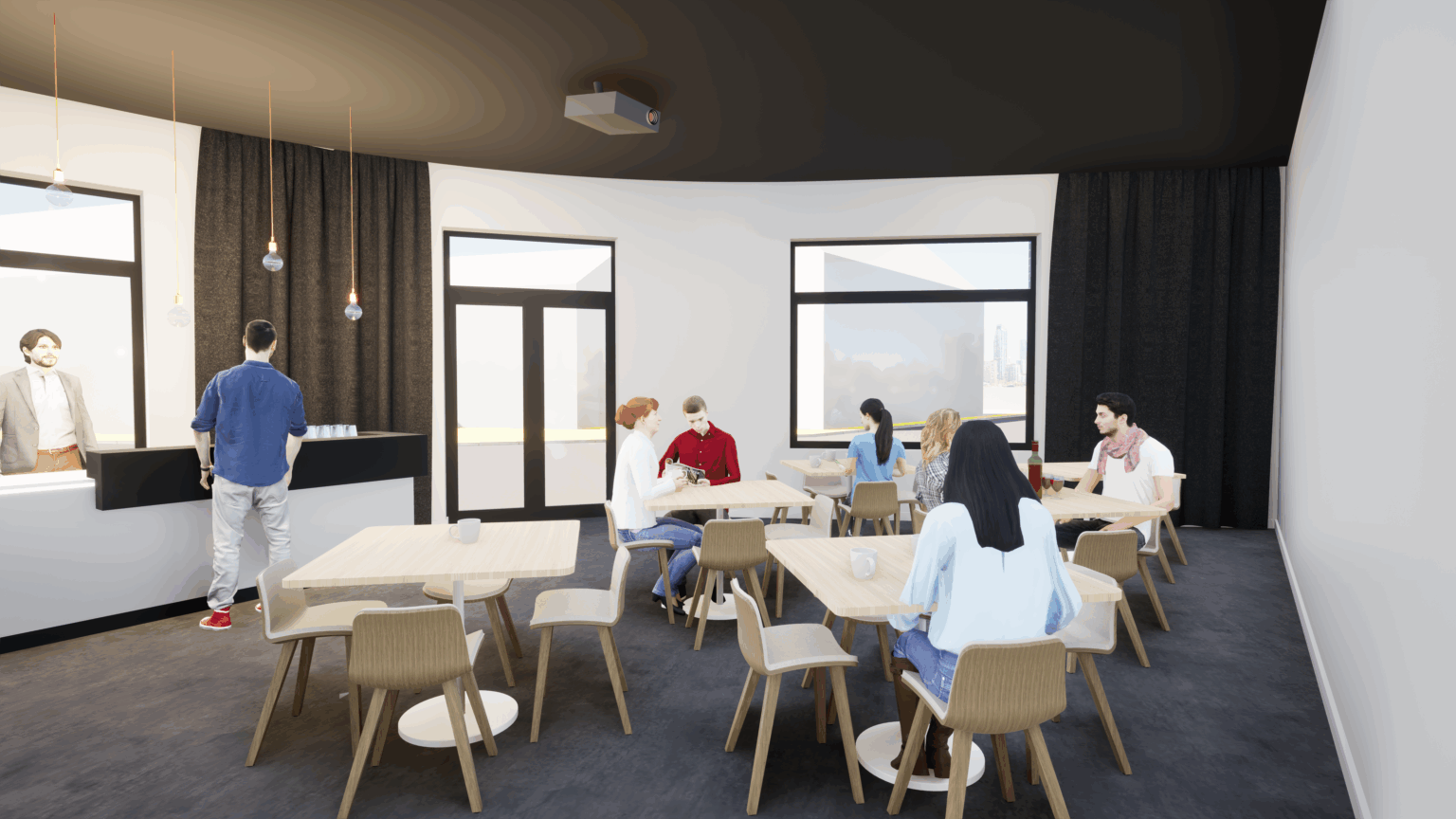 Intérieur - Salle PopUp 1 - Bar